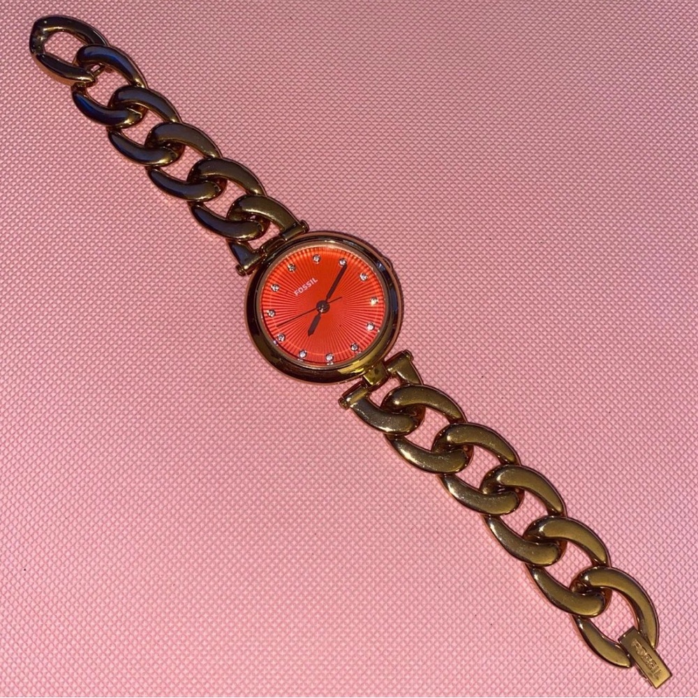 Fossil Gold and Red Women's Watch